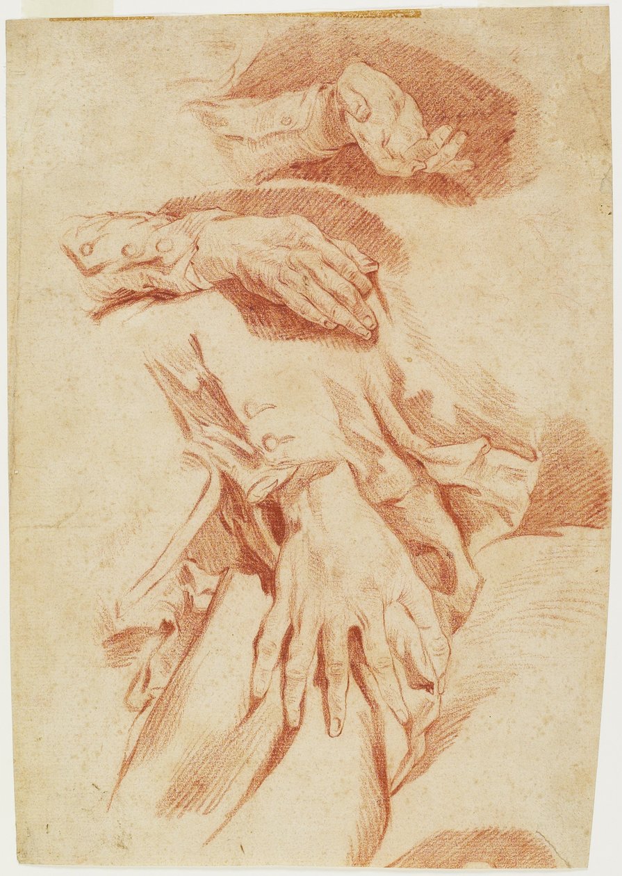 Studier av hender, 1770-1780-årene av Louis Rolland Trinquesse