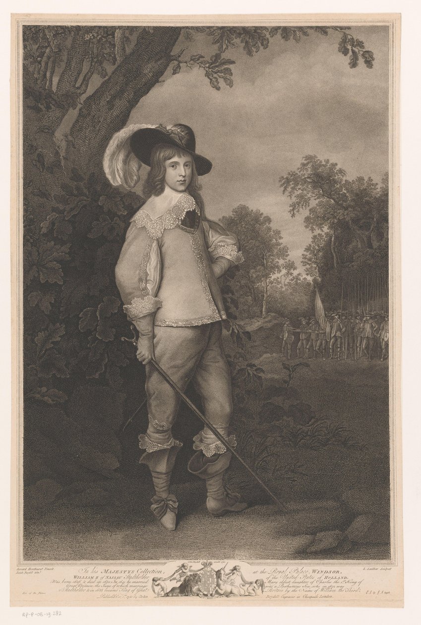 Portrett av Willem II fra Oranje (...) William II av Nassau Stadtholder of United States of Holland (tittel på objekt) av Louis Sailliar