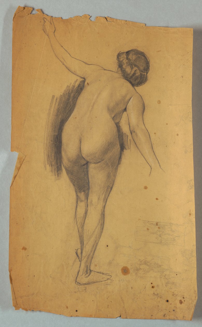 Studie av nakenfigur av Louis Schaettle