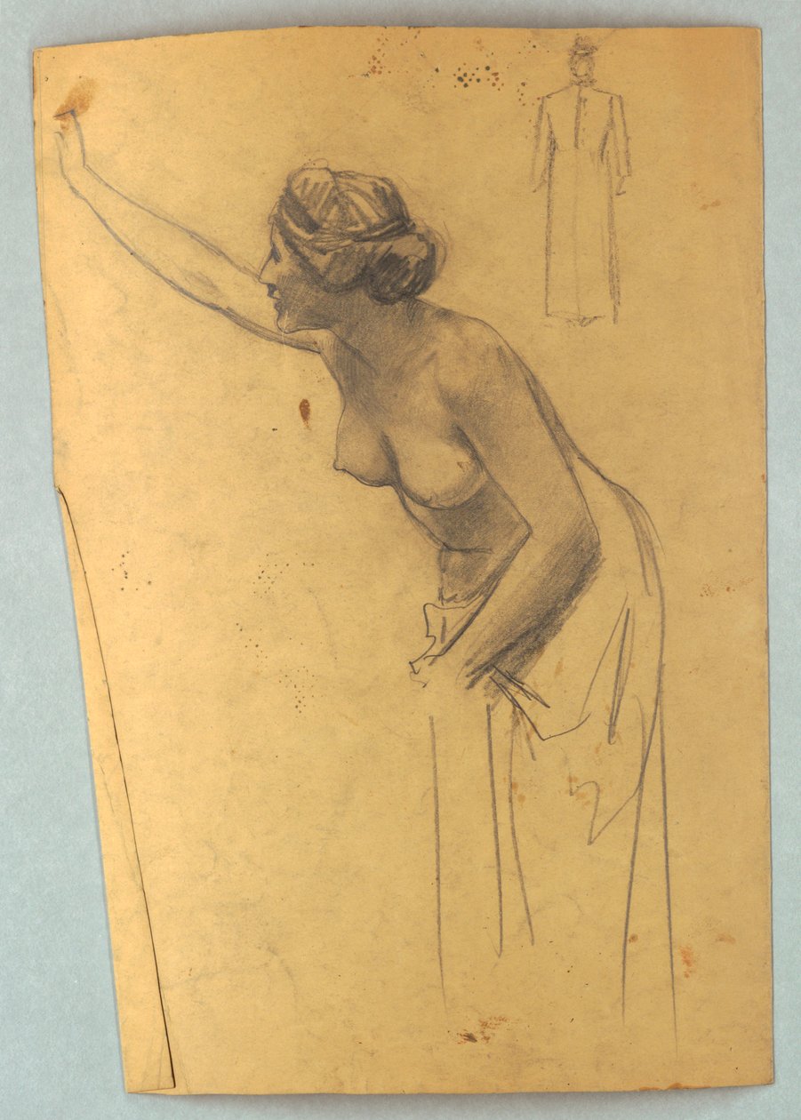 Studie av nakenfigur av Louis Schaettle