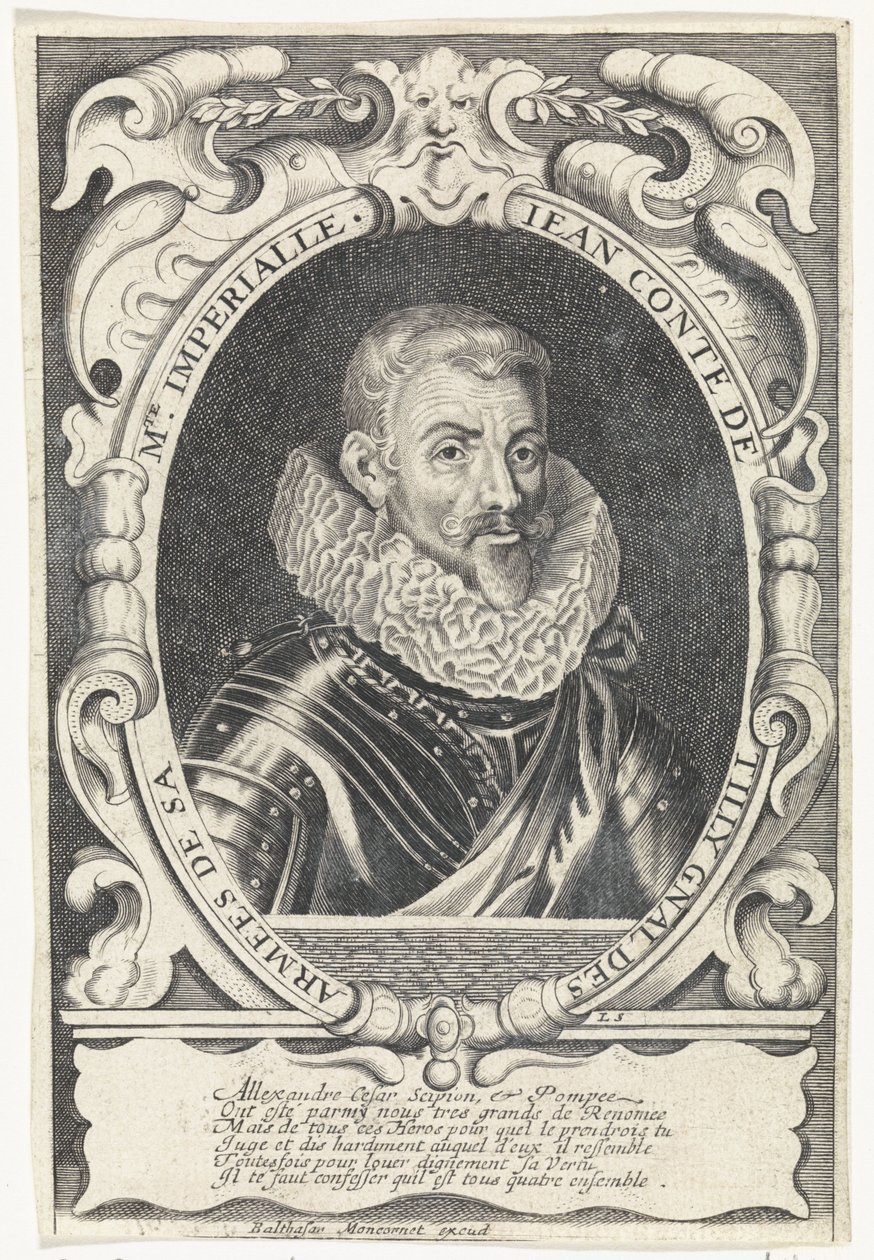 Portrett av Johann Tserclaes, greve av Tilly av Louis Spirinx