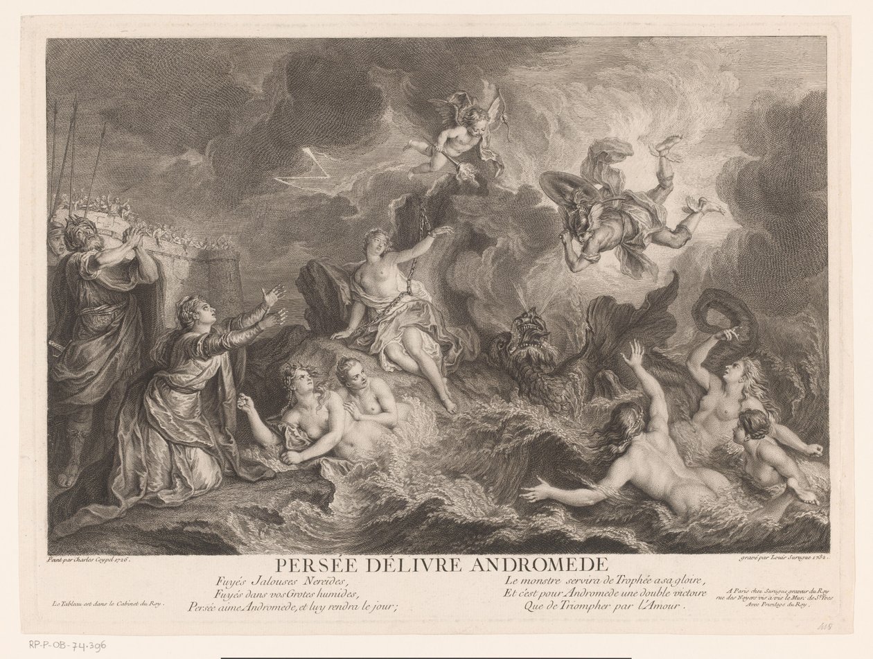 Perseus frigjør Andromeda av Louis Surugue