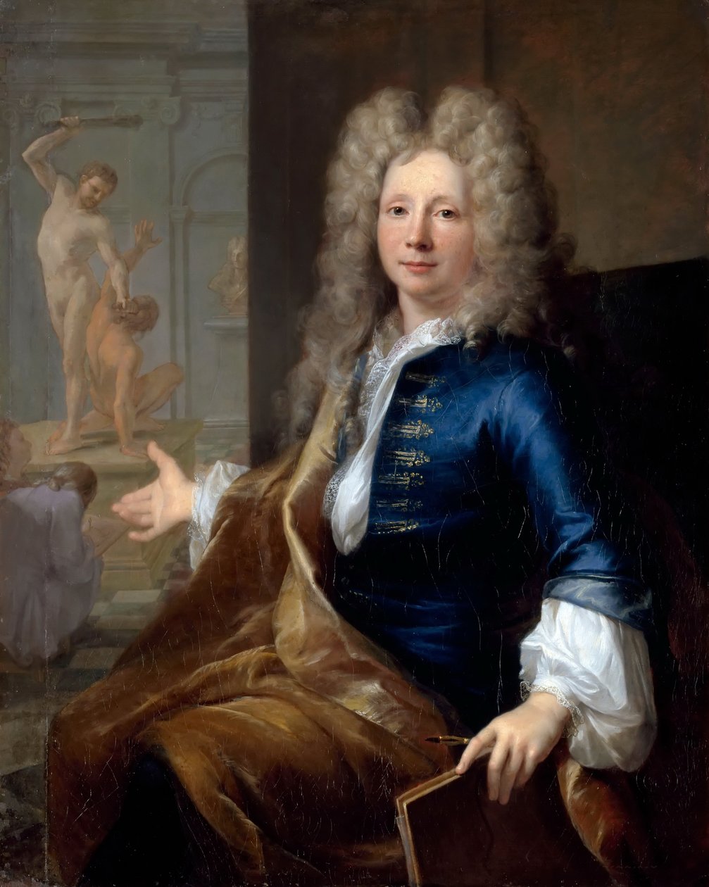 Portrett av Louis Boullogne den yngre 1654-1733 av Louis Tocqué