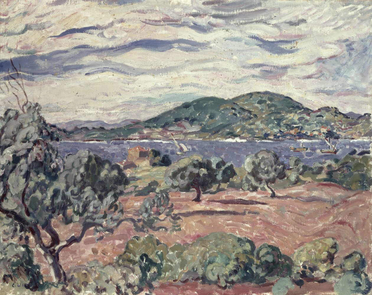 Bay of Antheor, ca. 1906-07 (olje på lerret) av Louis Valtat