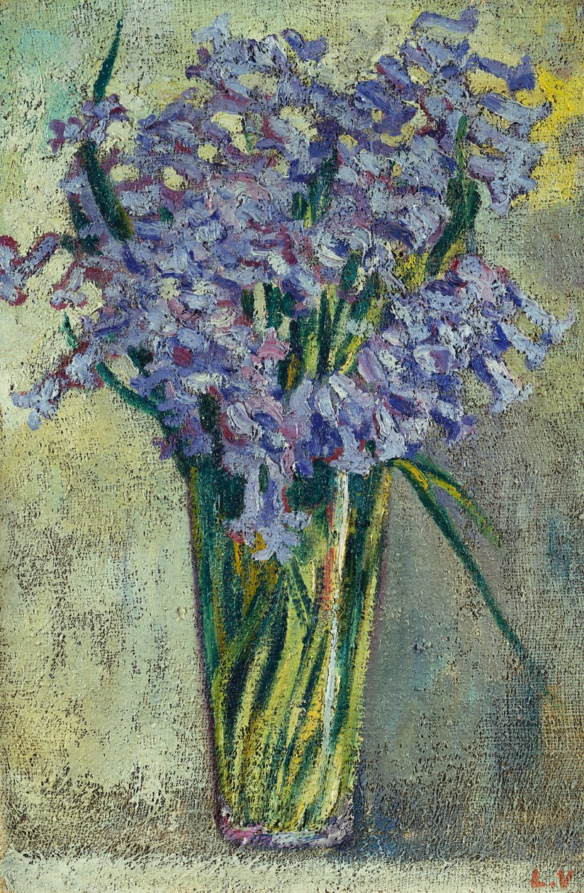 Glassvase med blomster, ca. 1910 (olje på lerret) av Louis Valtat