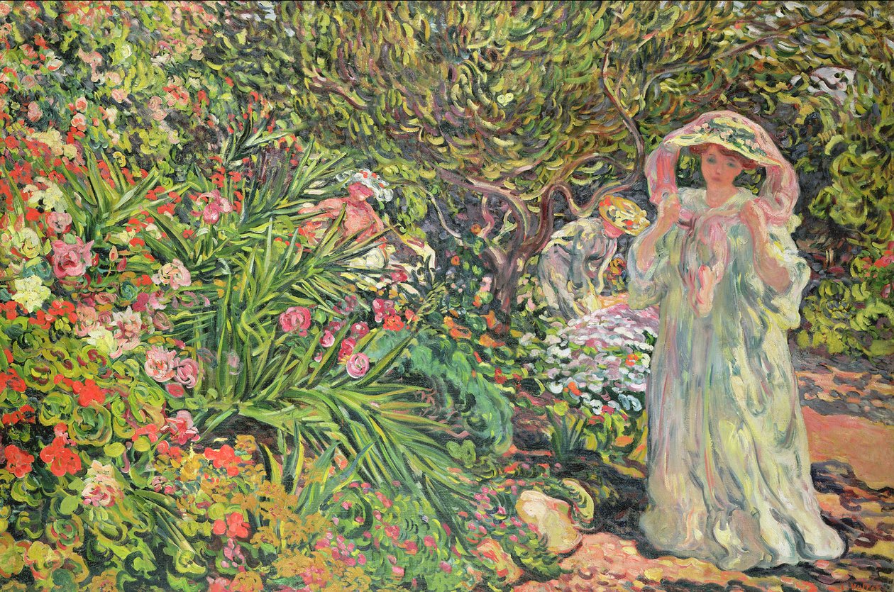 Madame Valtat i hagen av Louis Valtat