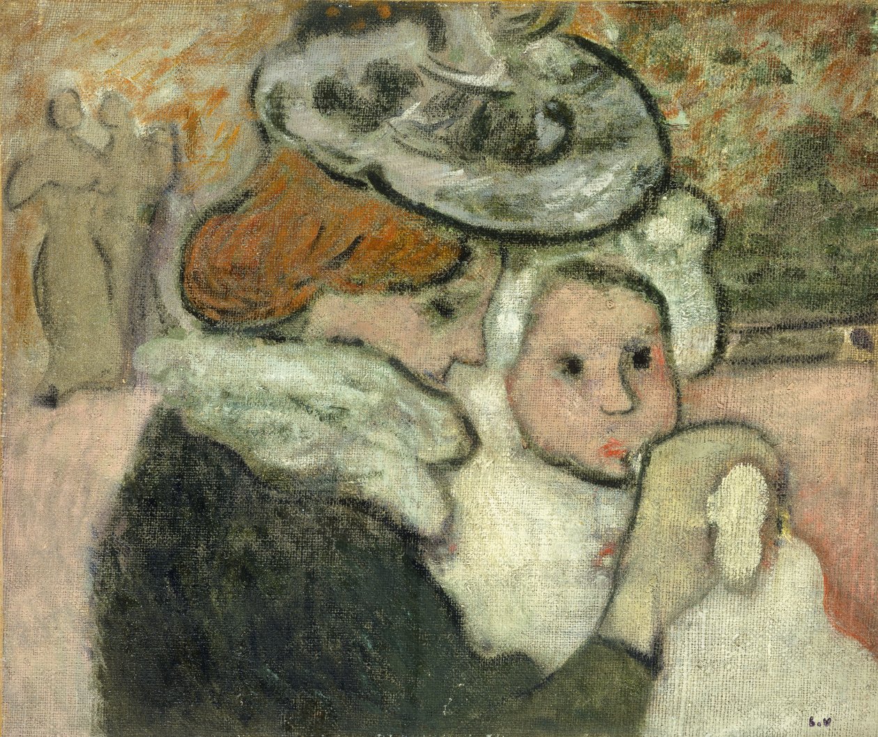 Mor og barn (Mme Valtat og hennes sønn, jeans); Mor og barn (Mme Valtat og hennes sønn Jean) av Louis Valtat