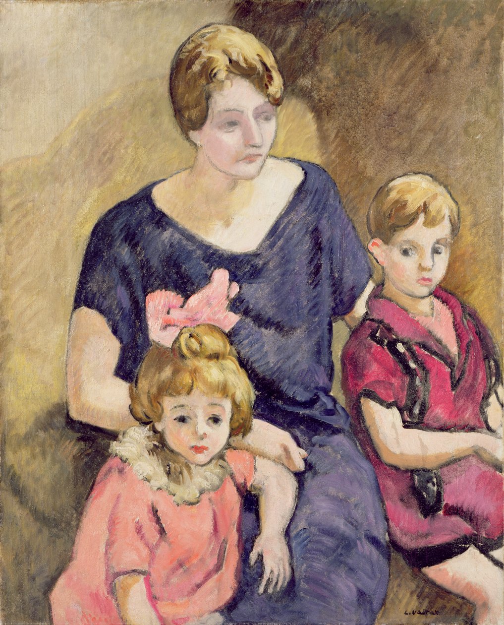 Mor og barn (olje på lerret) av Louis Valtat