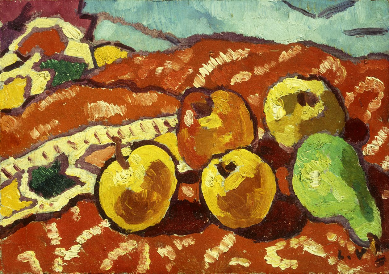 Epler og draperi av Louis Valtat