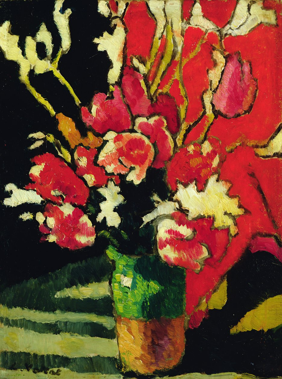 Stilleben av blomster av Louis Valtat