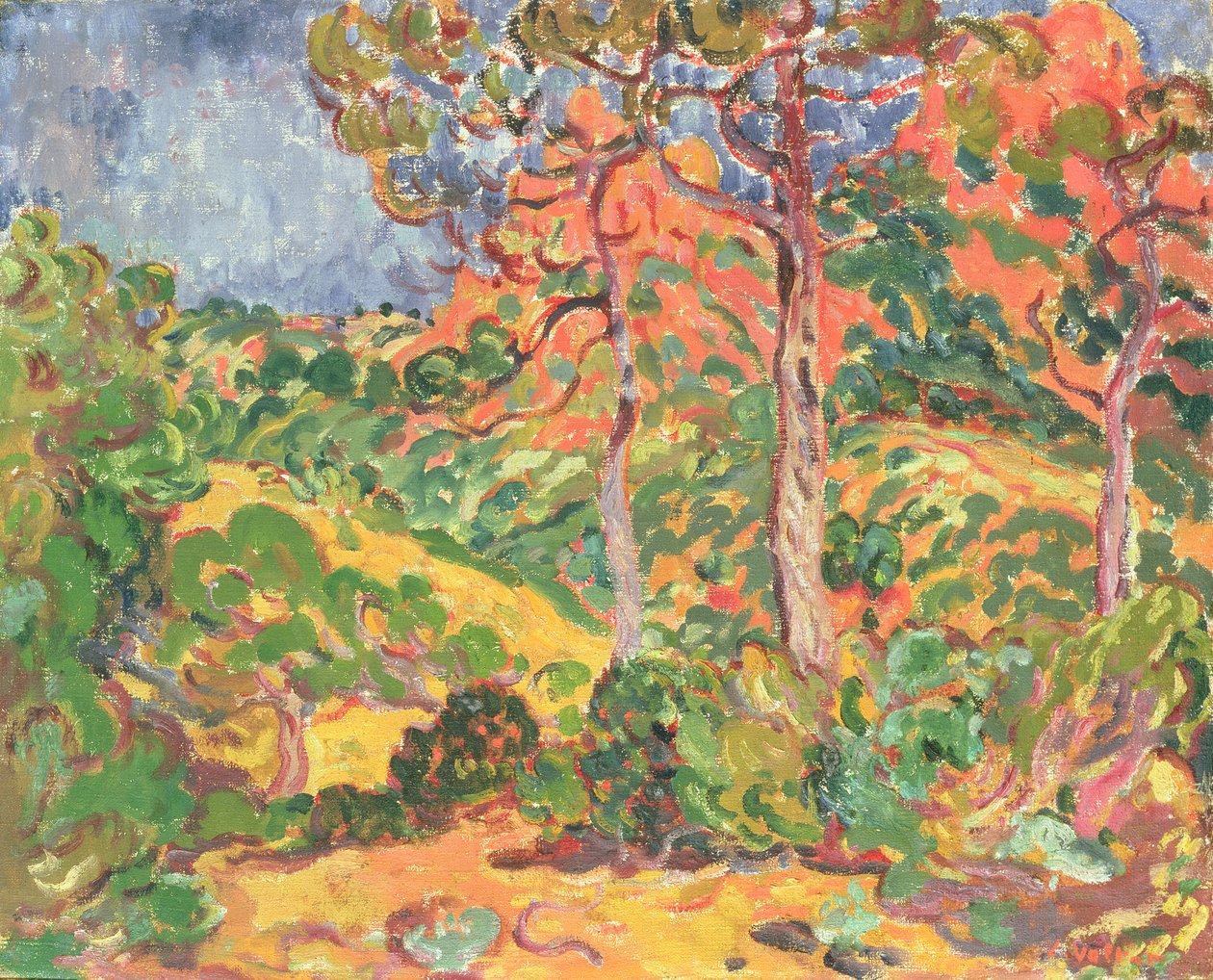 Sun Through the Trees, ca. 1908-09 (olje på lerret) av Louis Valtat