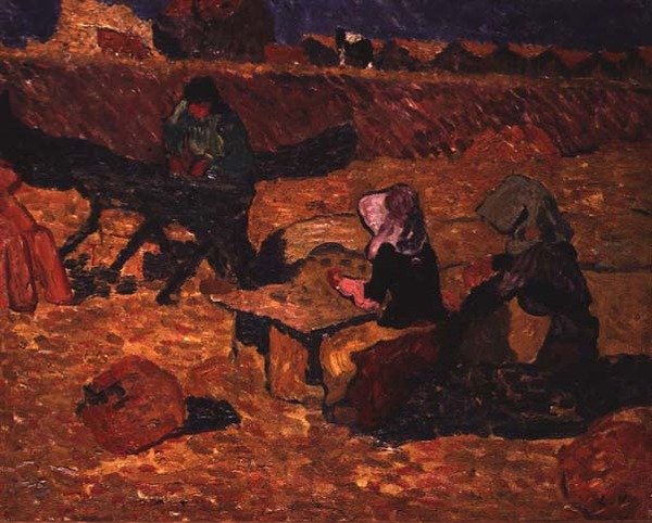 The Fish Scalers (olje på lerret) av Louis Valtat