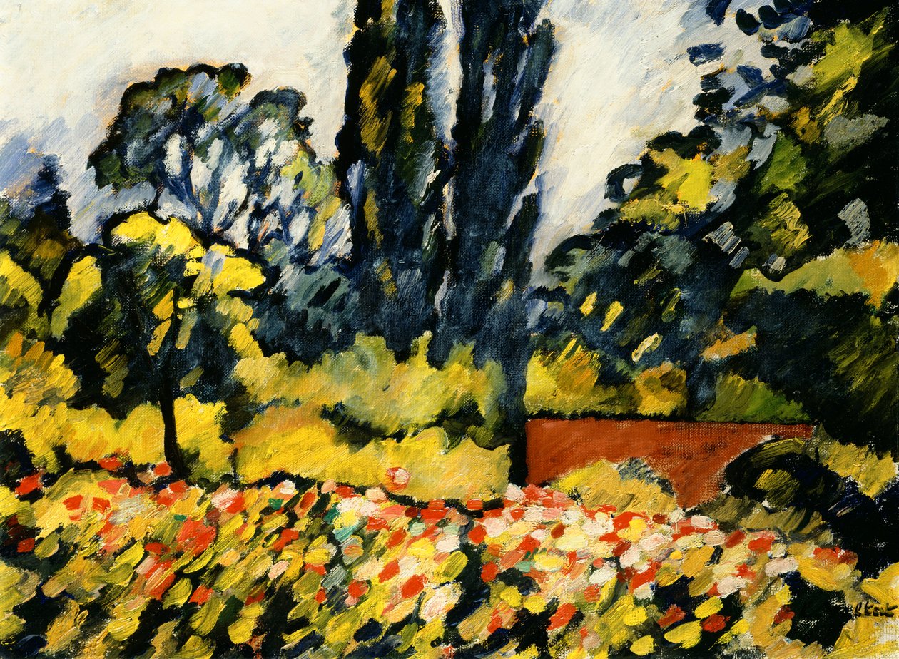 The Flower Garden at Choisel, ca. 1931 (olje på lerret) av Louis Valtat