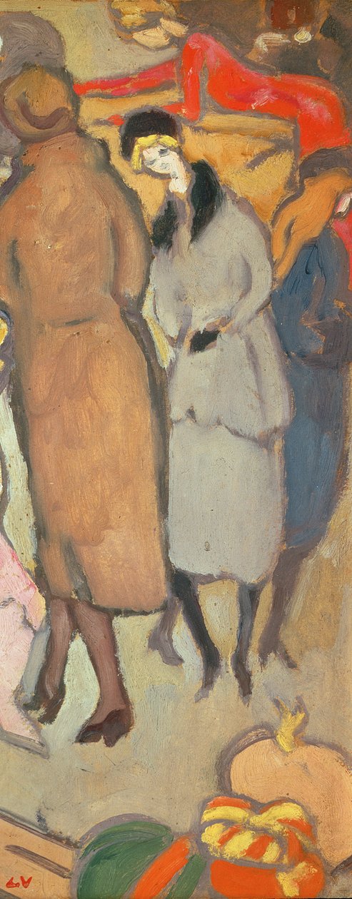 The Passantes (olje på lerret) av Louis Valtat
