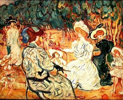 Lekeskolen (olje på lerret) av Louis Valtat