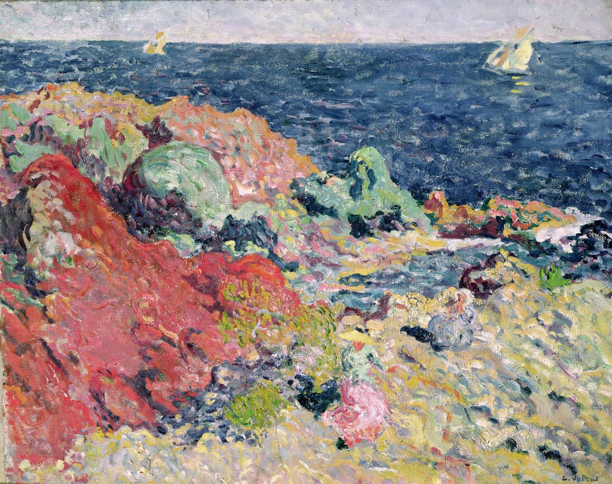 The Red Rocks ved Antheor av Louis Valtat