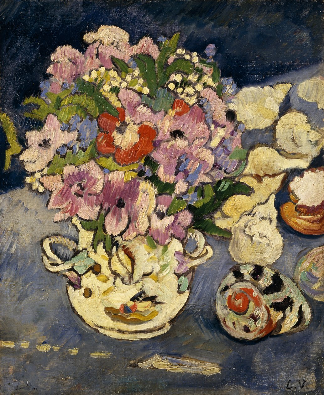 Vase med blomster av Louis Valtat