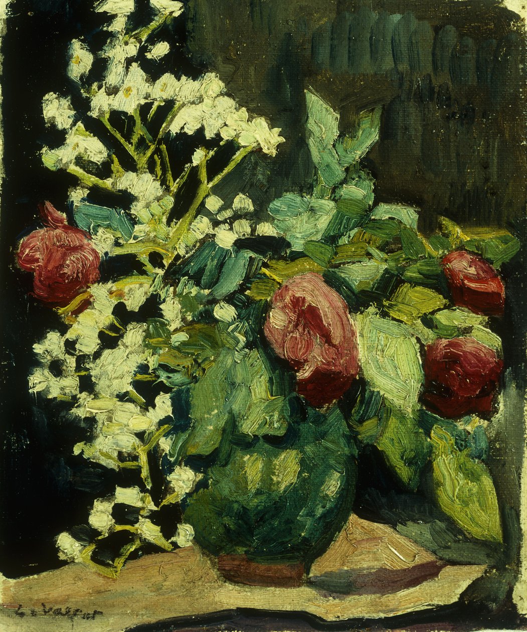 vase med roser av Louis Valtat