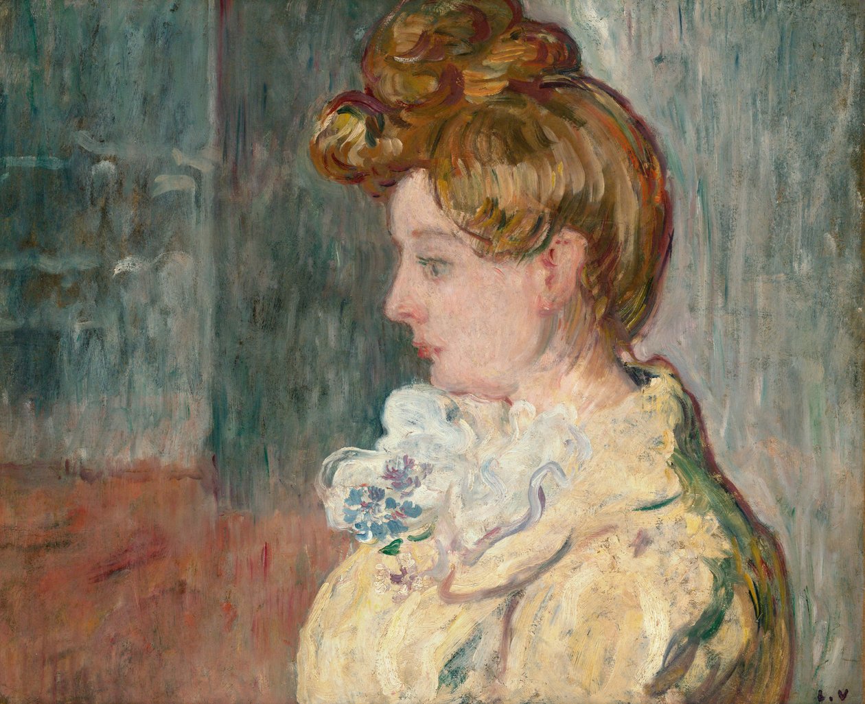 Kvinne ved Moulin Rouge, ca. 1902 (olje på papir) av Louis Valtat