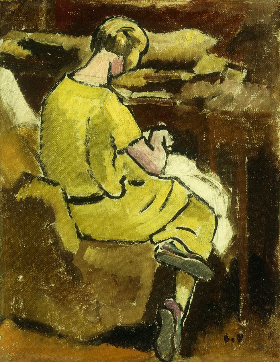 Kvinne i gul sying; Kvinne i gul sying av Louis Valtat