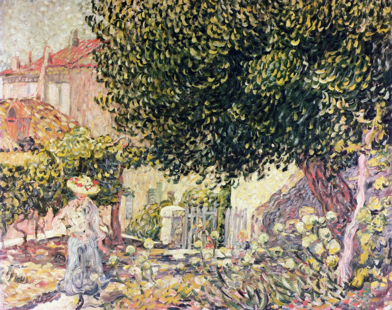 Kvinne i hagen av Louis Valtat