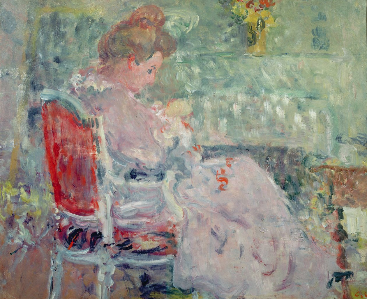 Kvinne som syr av Louis Valtat