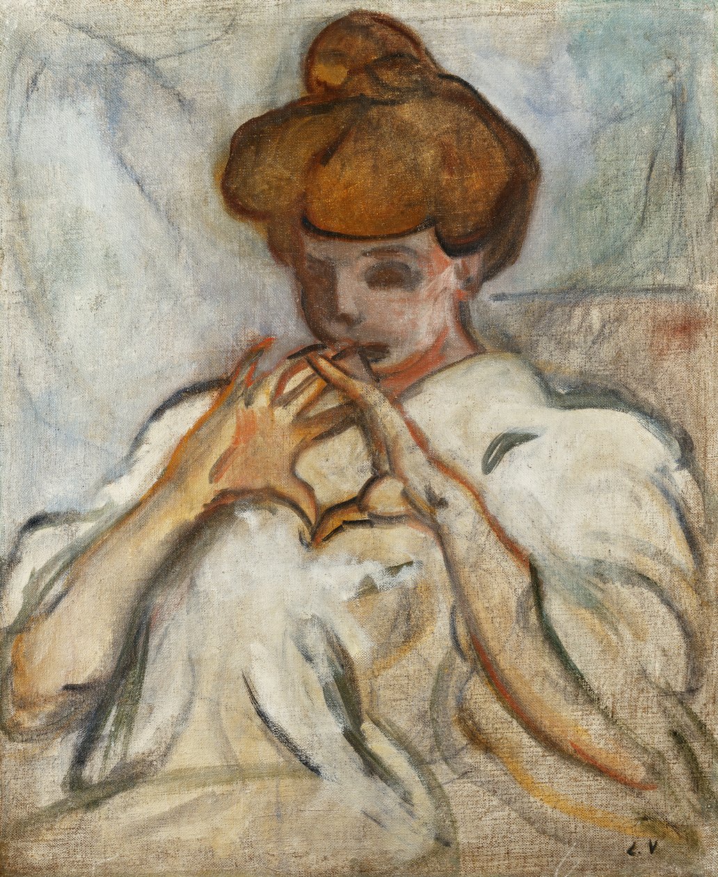 Kvinne med hår Chignon; Kvinne med bolle av Louis Valtat