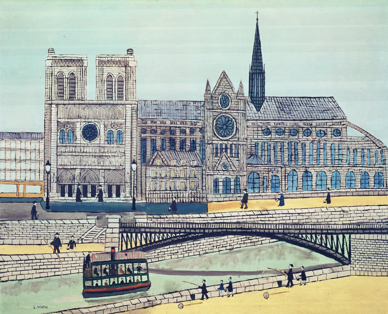 Notre-Dame (sørsiden), ca. 1933 av Louis Vivin