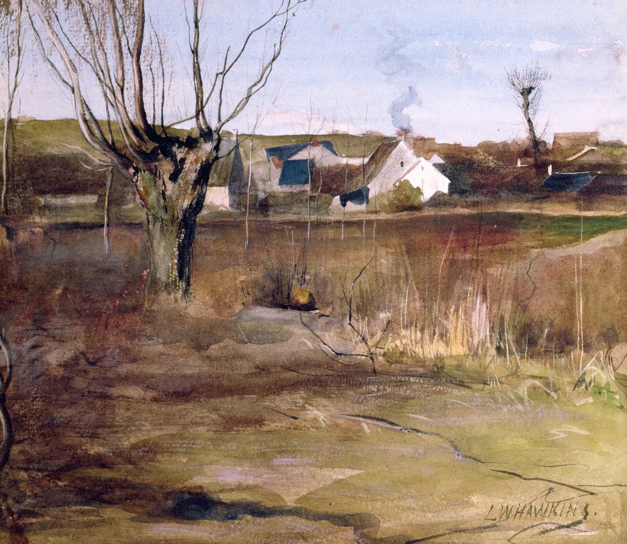 Et Picardie-landskap av Louis Welden Hawkins