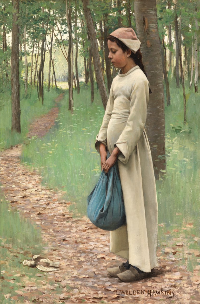 Jente med binde av Louis Welden Hawkins