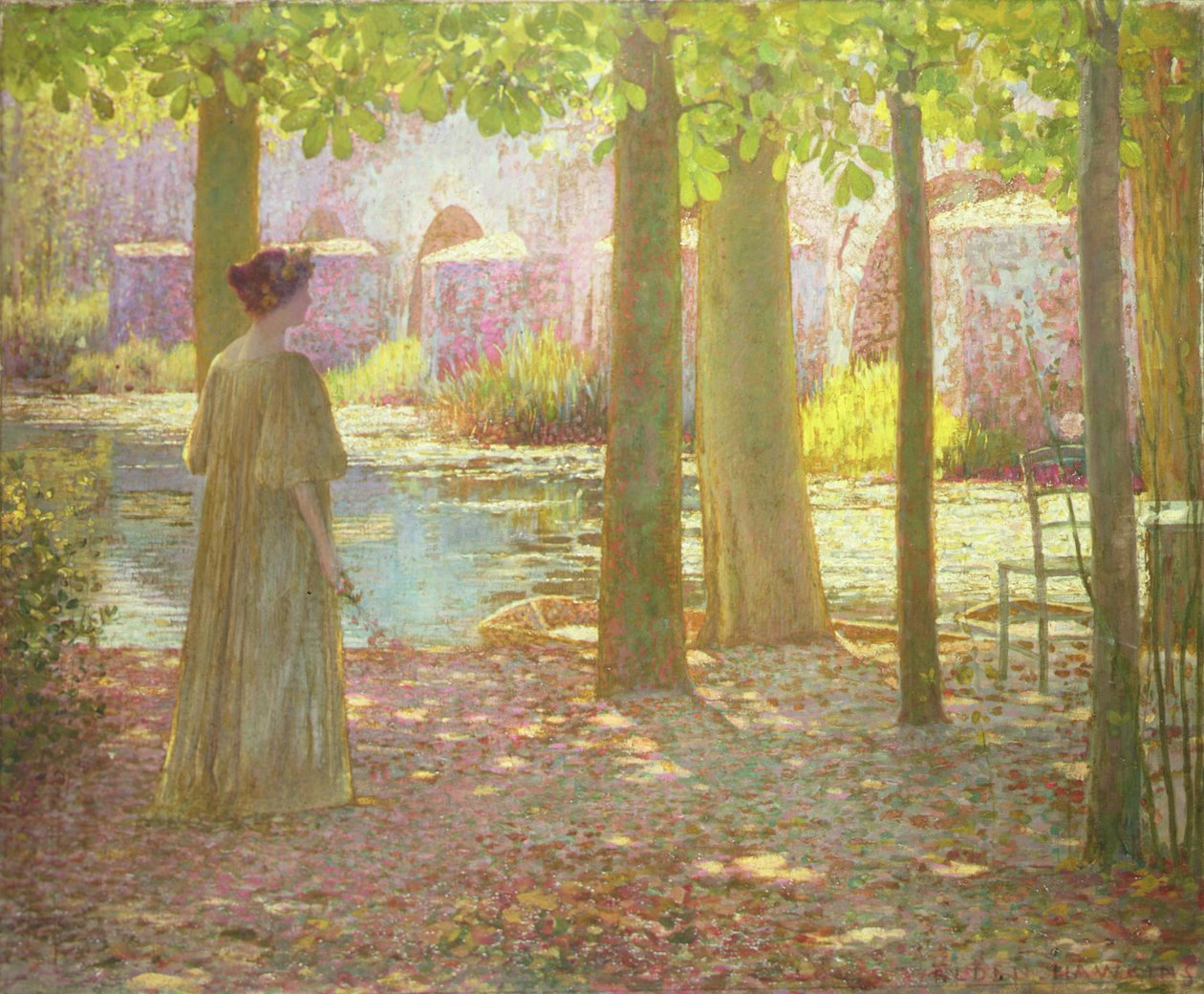 Sommer ved elven av Louis Welden Hawkins