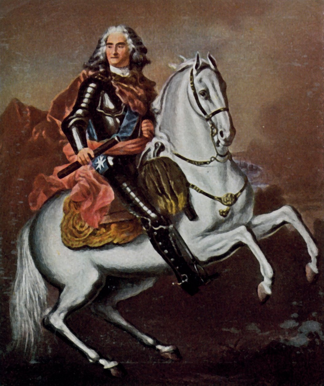 August den sterke av Louis de (after) Silvestre
