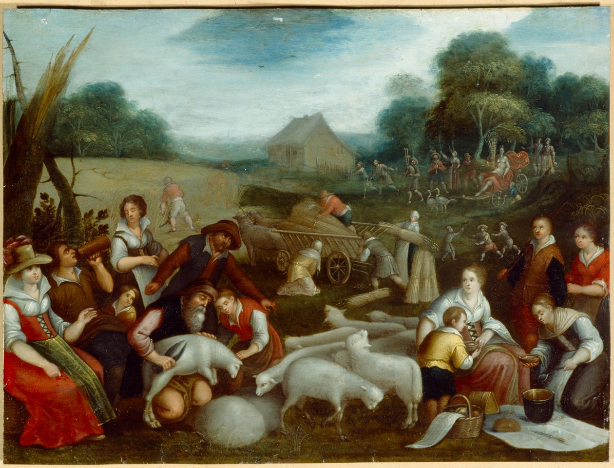 Sommer (olje på lerret) av Louis de (circle of) Caullery