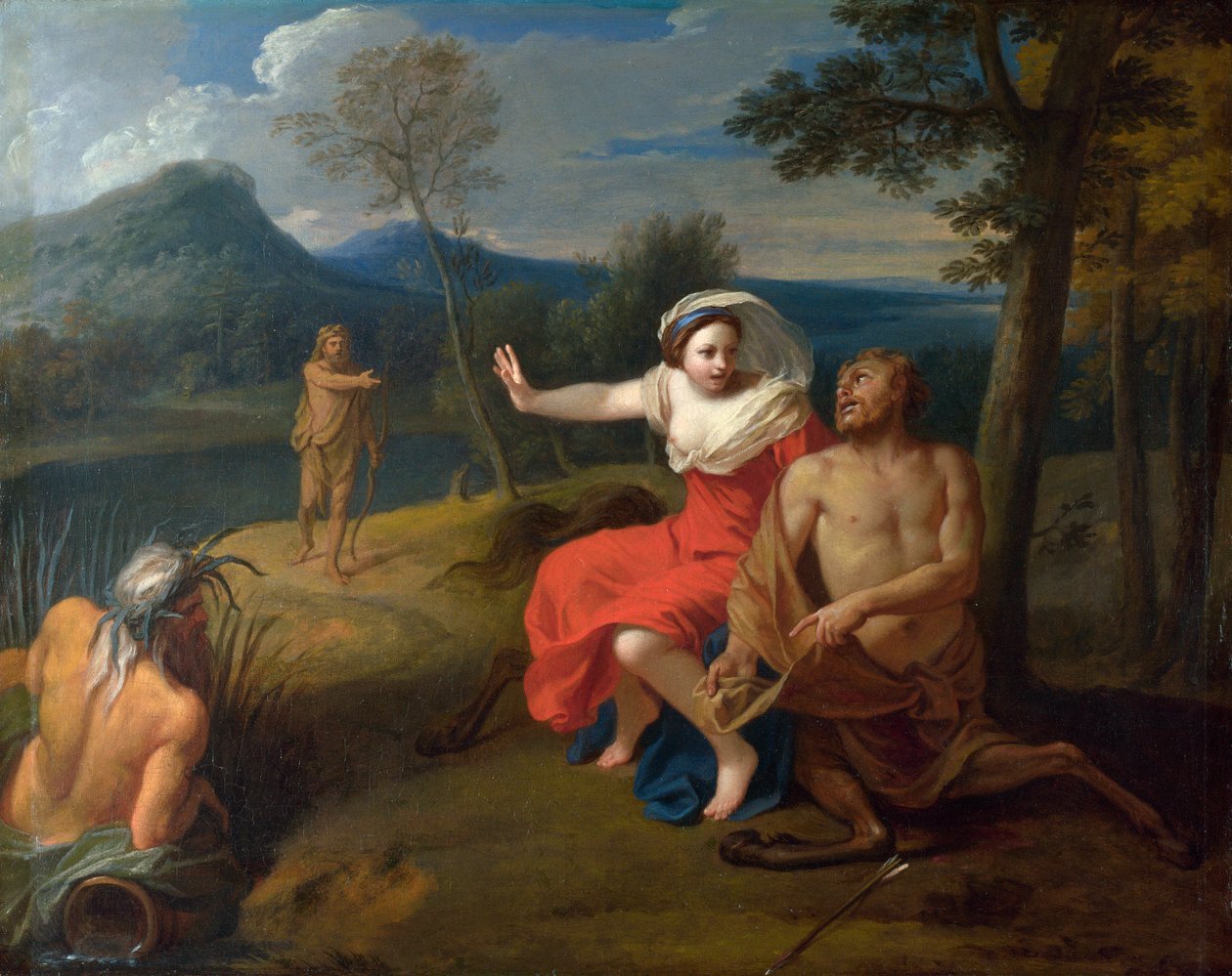 Nessos (Nessus) et Dejanire - Boullogne, Louis de, den yngre (1654-1733) Nessus og Dejanira Olje på lerret ca 1705 National Gallery, London 65,4x80,6 av Louis de Boullogne
