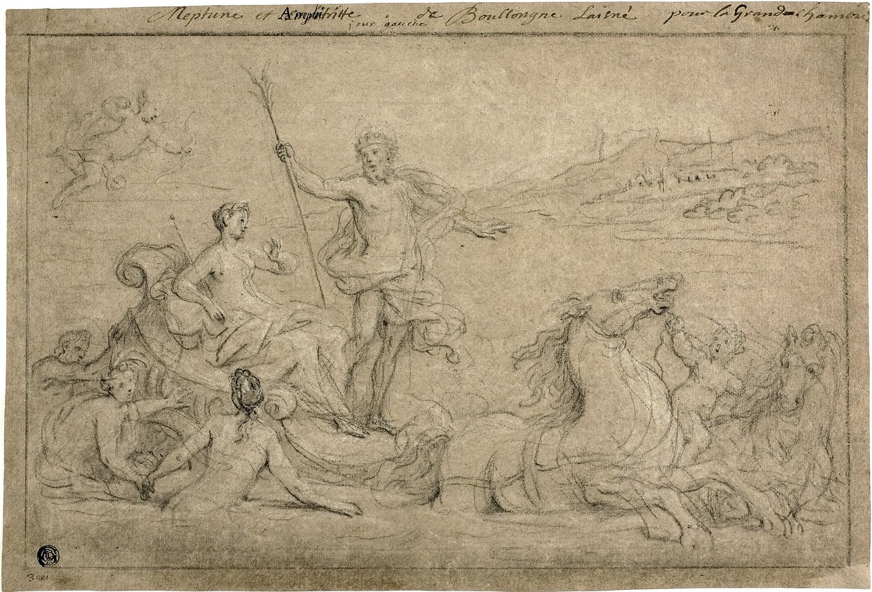 Triumf av Neptun og Amfitritt, 1706-07 av Louis de Boullongne