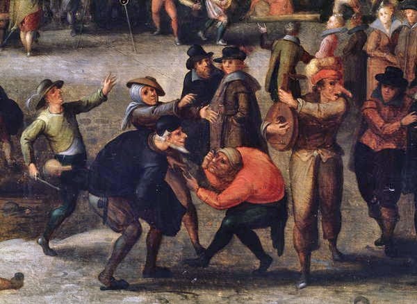 Carnival (olje på panel) (detalj) av Louis de Caullery
