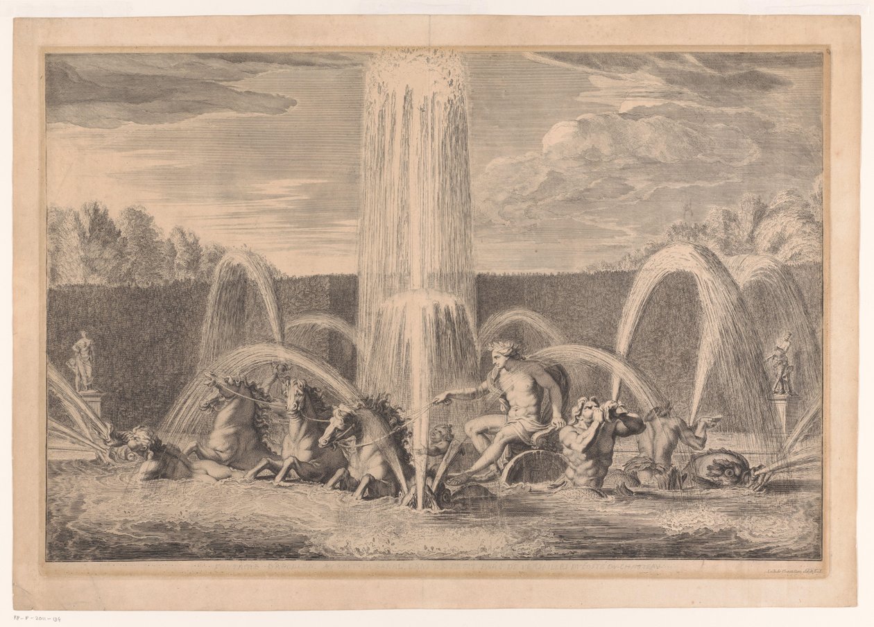 Apollo-dammen i Versailles-hagen av Louis de Châtillon