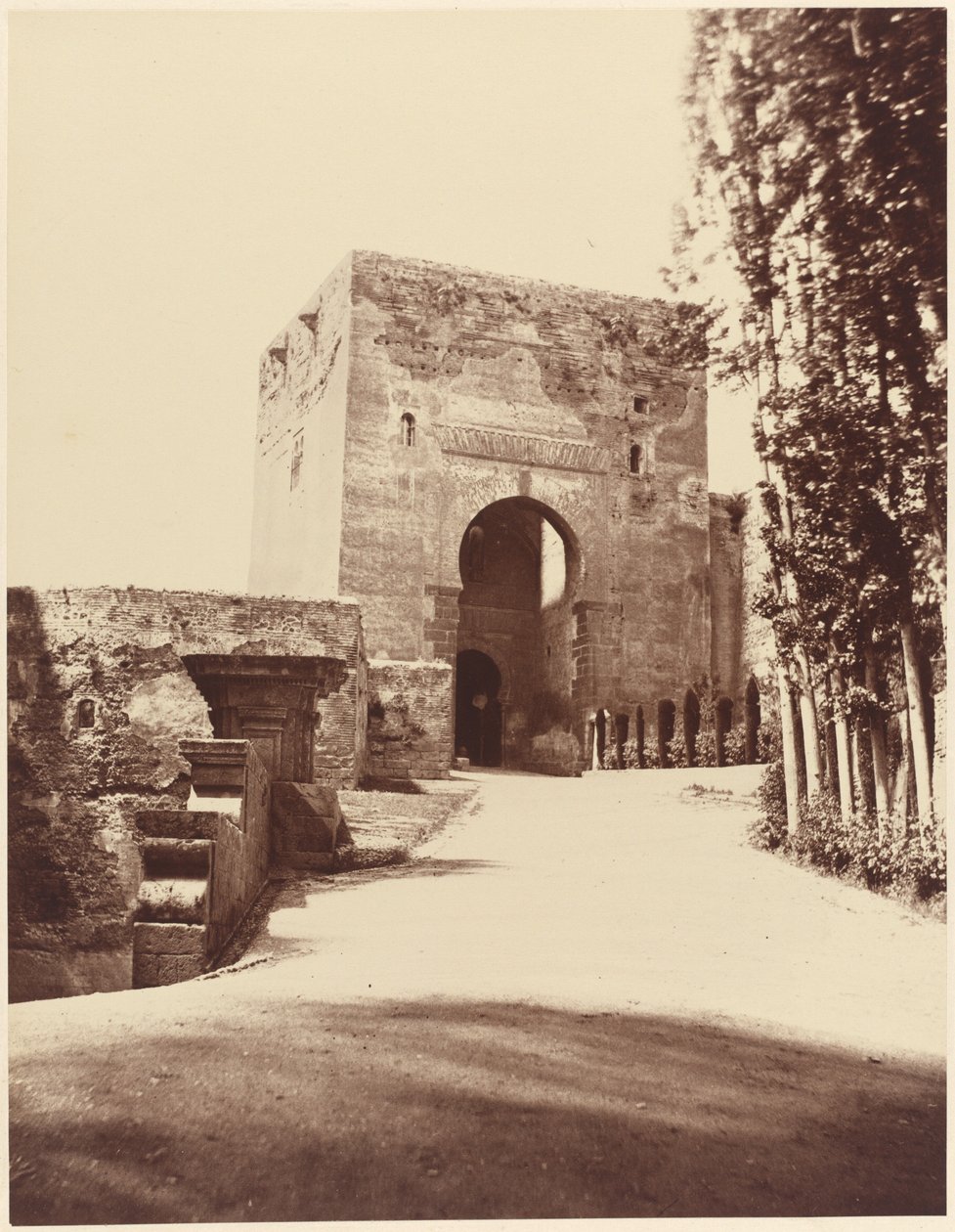 Granada, Alhambra, inngangsporten til festningen av Louis de Clercq