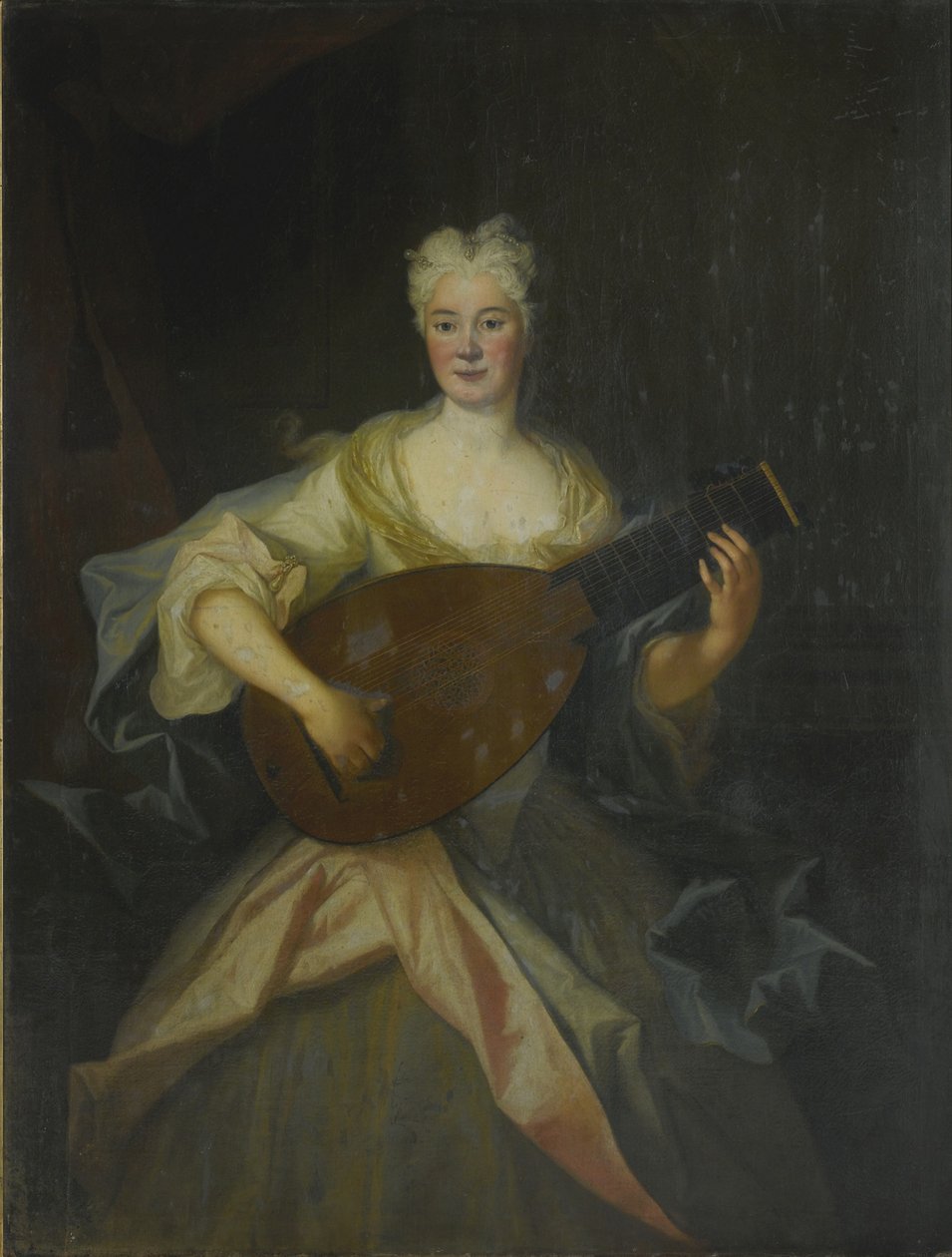 Portrett av Anna Constantia, grevinne av Cosel 1680-1765, født von Brockdorff av Louis de Silvestre