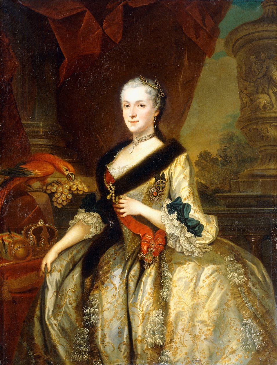 Portrett av Maria Josepha, dronning av Polen, tre fjerdedels lengde, av Louis de Silvestre