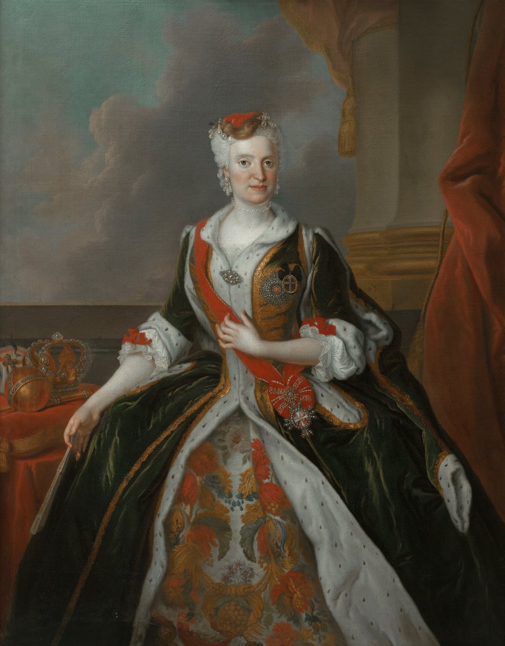 Portrett av Maria Josepha av Østerrike (etter 1737) av Louis de Silvestre