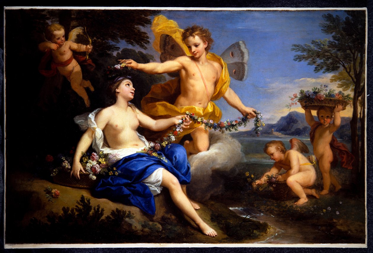 Zephyr and Flora (maleri) av Louis de the Younger Boulogne