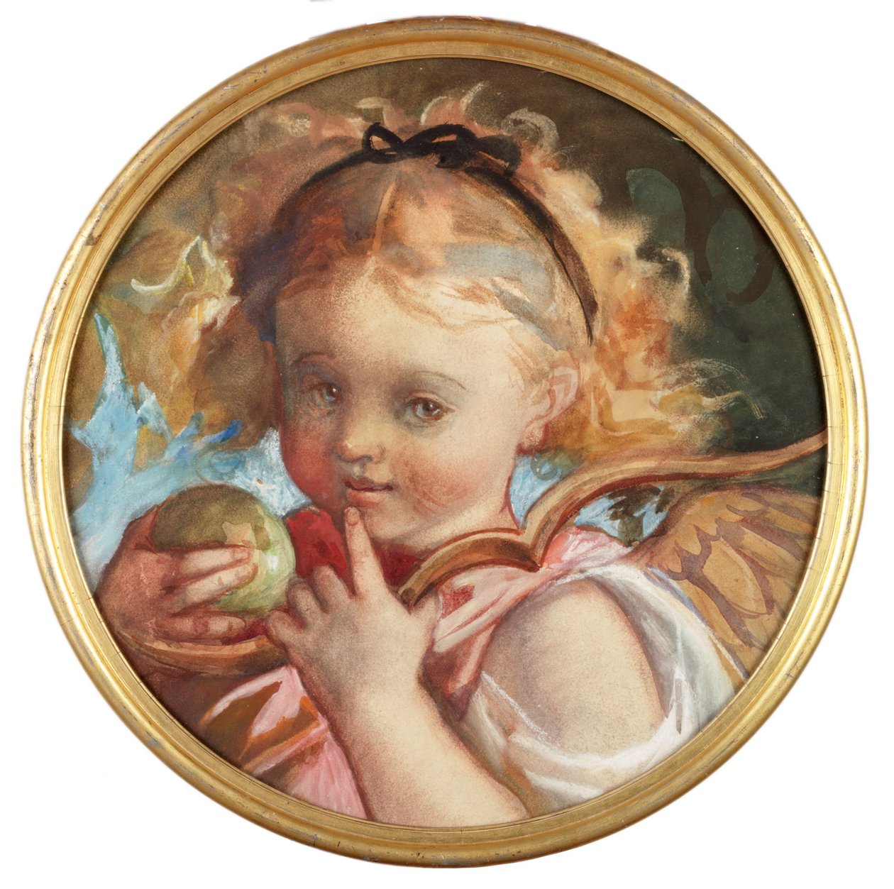 Portrett av Amy Todd (kroppsfarge og akvarell på papir) av Louisa Anne Waterford