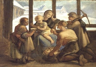 I den grad dere har gjort det mot en av de minste av disse mine brødre, har dere gjort det mot meg (akvarell på papir) av Louisa Anne Marchioness of Waterford