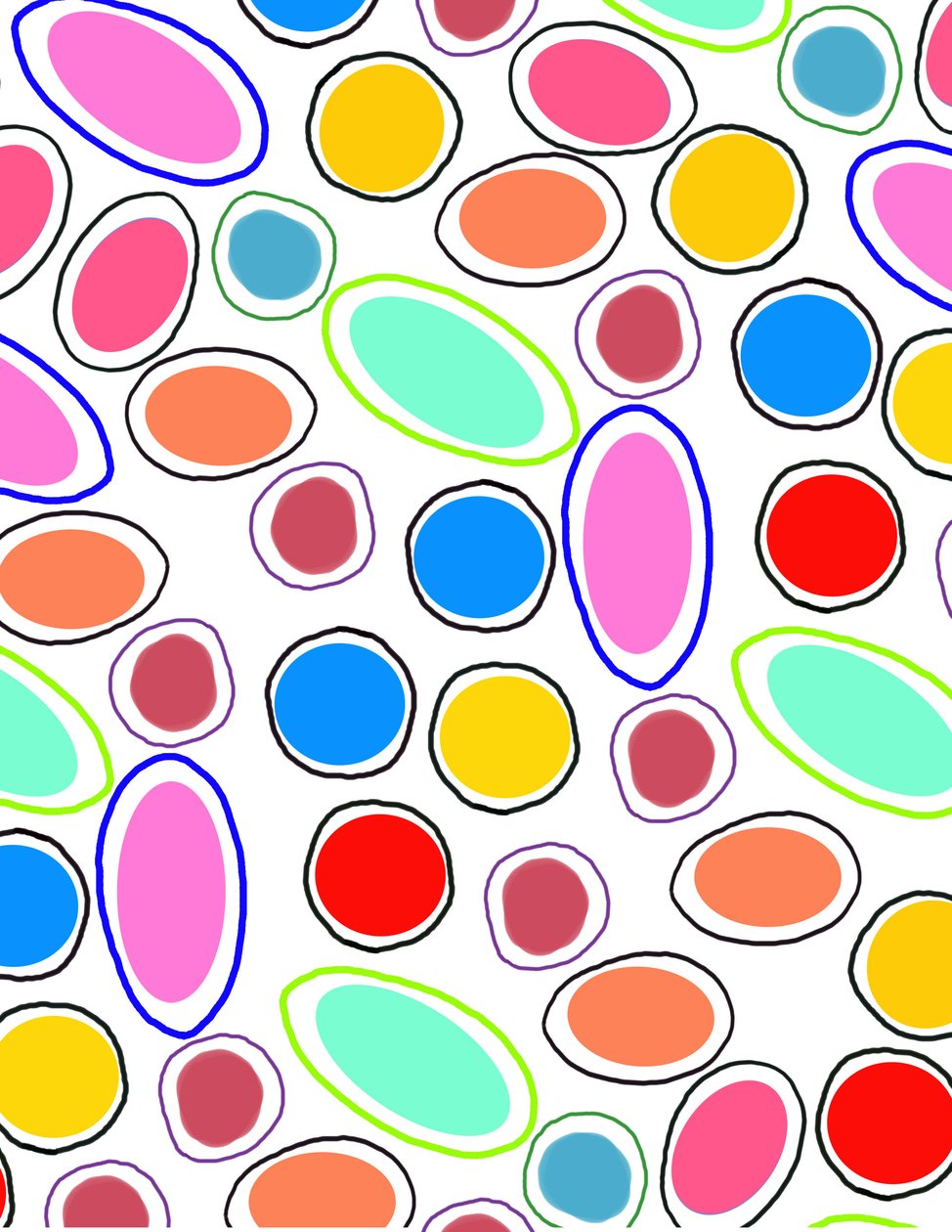 Godteriflekker (digitale) av Louisa Hereford