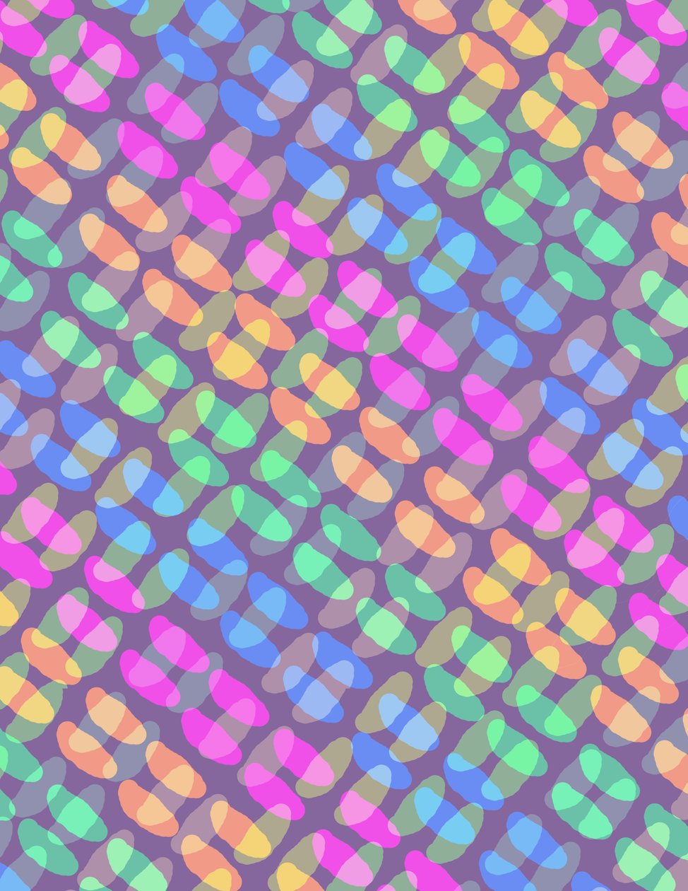 Dotted Check, 2011 (digital) 99;mønster; dekorative; motiv; design; fargerik; av Louisa Hereford