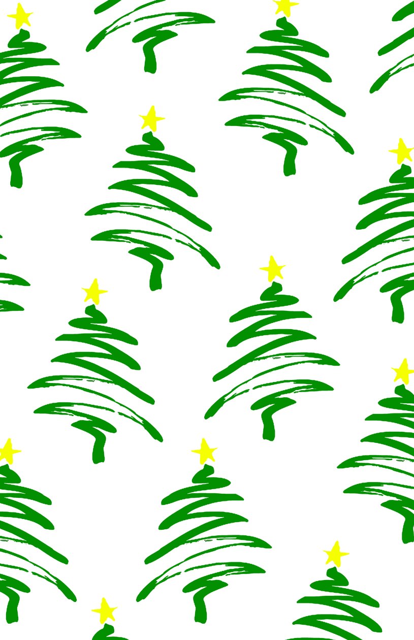 Funky Christmas Trees, 2017, Digital Media av Louisa Hereford