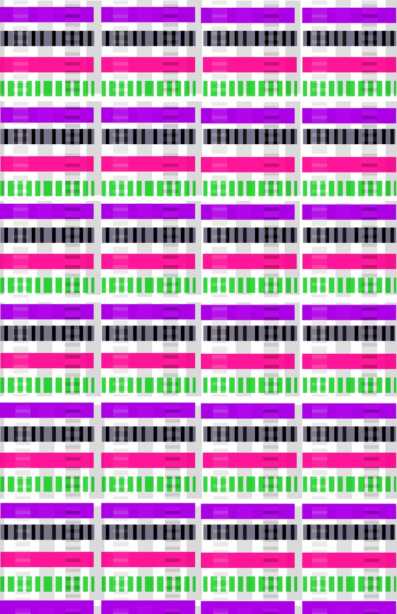 Stripe and Check, 2014 (digitale medier) av Louisa Hereford