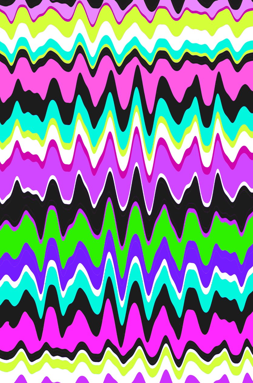 Wavy Stripe, 2015, Digital Media av Louisa Hereford