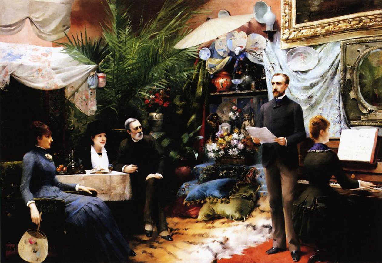 En ettermiddagssang, 1885 av Louise Abbéma